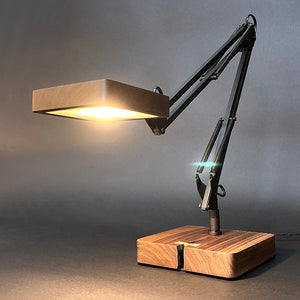 Adjustable Wooden Touch Lamp by Piece Of Grain