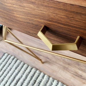 Modern Geometrical Wood Entry Table by Piece Of Grain